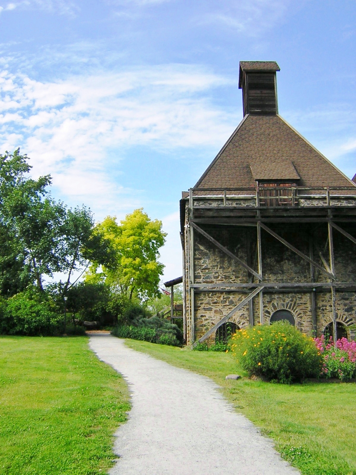 A small cottage on a hillside