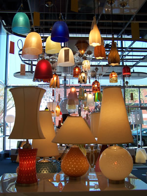 Lamps in Lighting Display